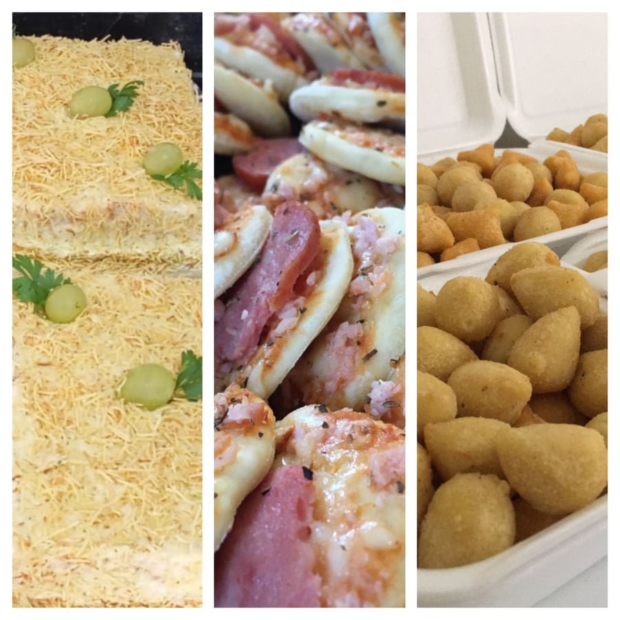 Torta 1kg + 50 Salgados + 15 Mini Pizza